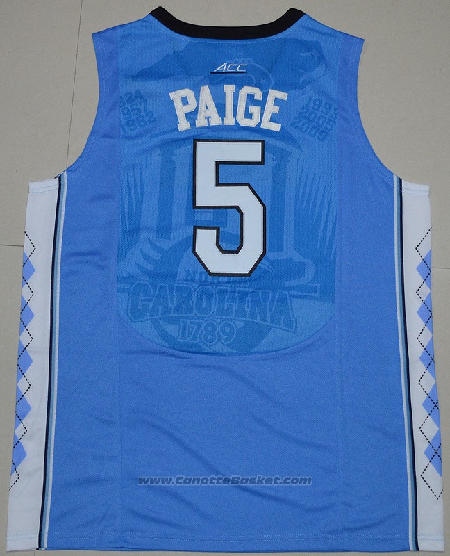 Maglia NCAA North Carolina Tar Heels Marcus Paige #5 Blu